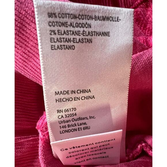 Free People Jayde Cord High Rise Flare Corduroy Pants Size 25 Honey Suckle Pink - Picture 9 of 9